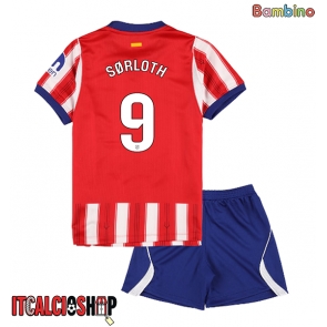 Atletico Madrid Alexander Sorloth #9 Prima Maglia Bambino 2026-27 Manica Corta (+ Pantaloni corti)